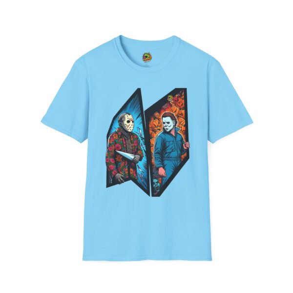 Jason Voorhees & Michael Myers Funny Halloween Shirt - Image 33
