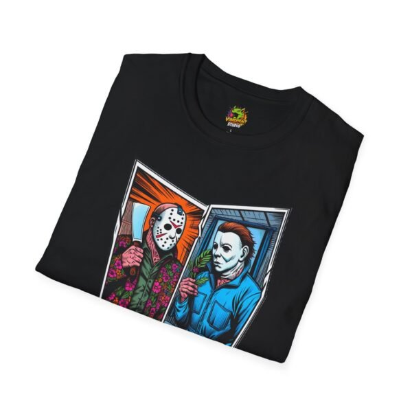 Jason Voorhees & Michael Myers Shirt | Funny Halloween Horror Tee - Image 8