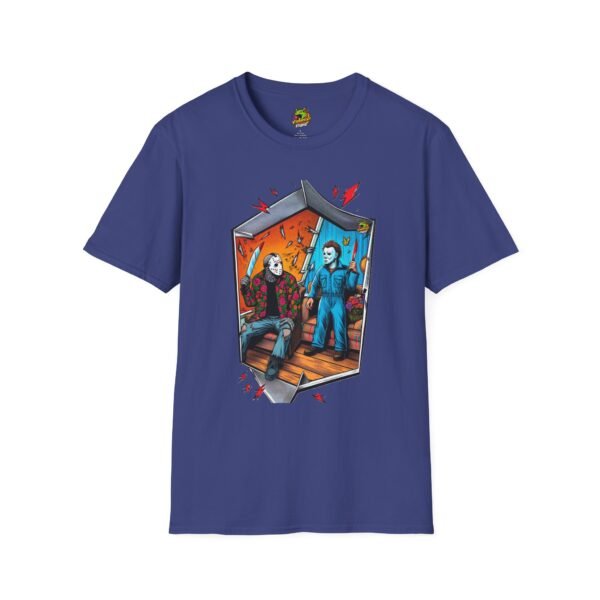 Michael Myers Shirt | Jason Voorhees Funny Picnic Halloween Tee - Image 45