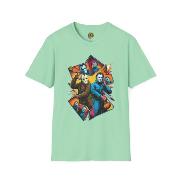 Jason Voorhees & Michael Myers Shirt | Funny Halloween Horror Tee - Image 25