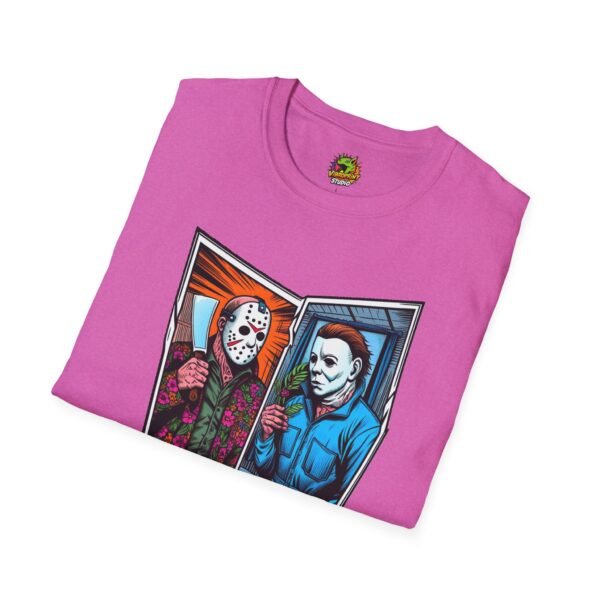 Jason Voorhees & Michael Myers Shirt | Funny Halloween Horror Tee - Image 64