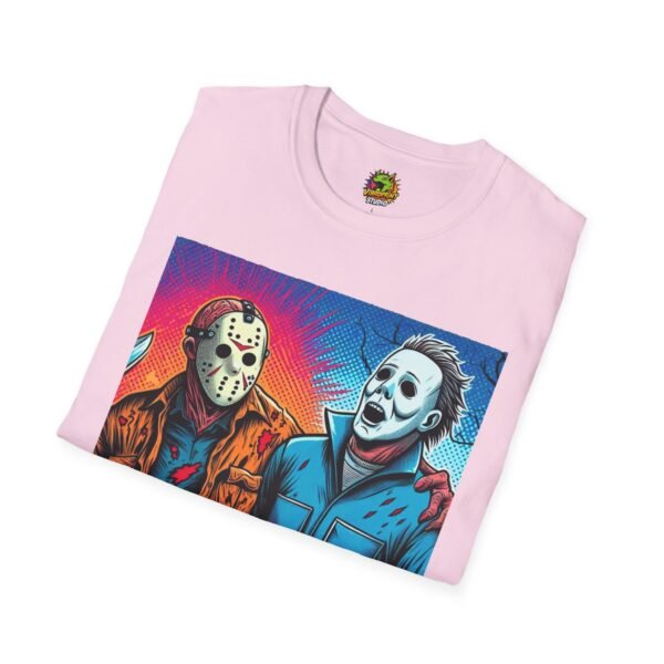 Jason Voorhees & Michael Myers Shirt | Funny Vintage Halloween Tee - Image 60