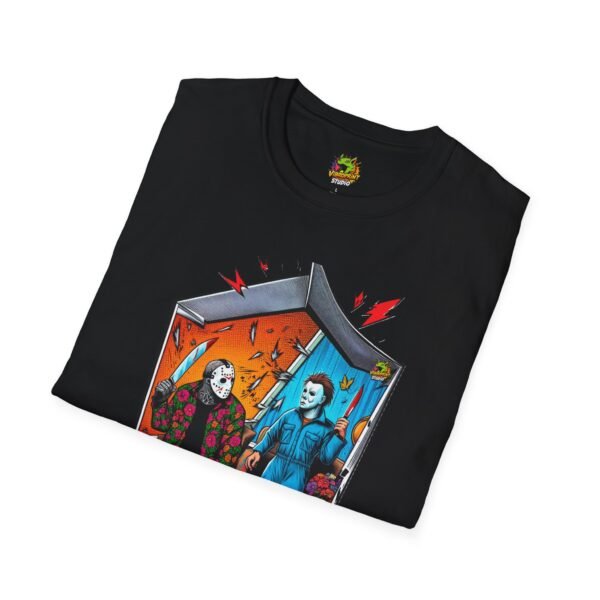 Michael Myers Shirt | Jason Voorhees Funny Picnic Halloween Tee - Image 8