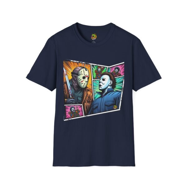 Jason Voorhees & Michael Myers Shirt | Funny Vintage Halloween Tee - Image 49