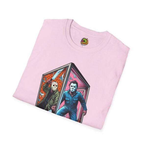 Jason & Michael Myers Funny Halloween Shirt | Vintage Horror Tee - Image 60