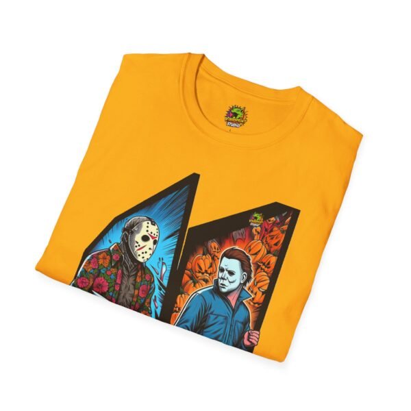 Jason Voorhees & Michael Myers Funny Halloween Shirt - Image 16