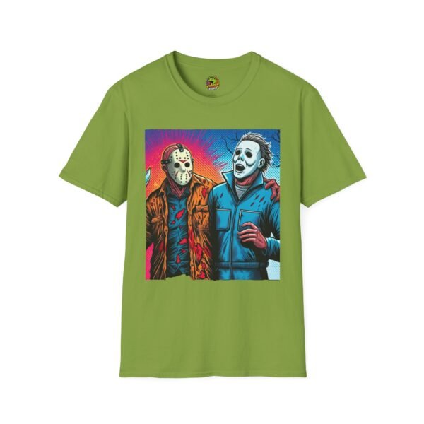 Jason Voorhees & Michael Myers Shirt | Funny Vintage Halloween Tee - Image 21
