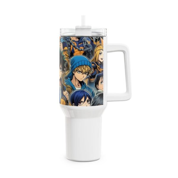 Stanley 1913 Tumbler | Colorful Anime Geek Drinkware | Cartoon Tumbler for Gamers - Image 4