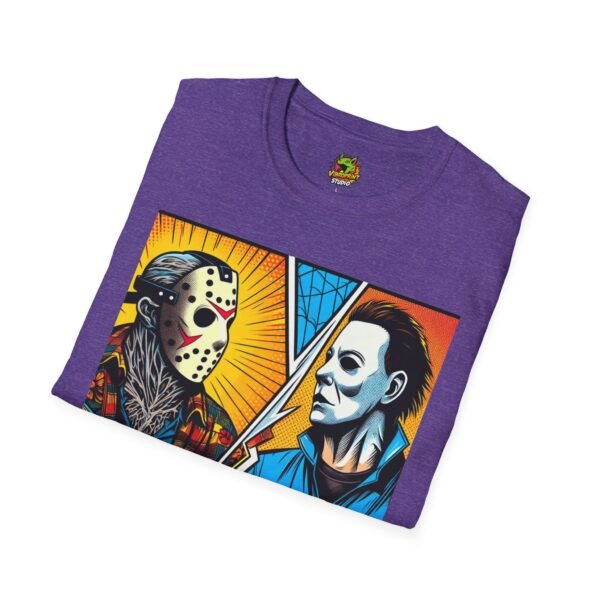 Jason & Michael Halloween Shirt | Funny Vintage Horror Tee - Image 56