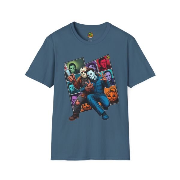 Jason Voorhees & Michael Myers Funny Shirt | Halloween Picnic Tee - Image 37