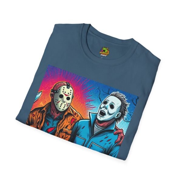 Jason Voorhees & Michael Myers Shirt | Funny Vintage Halloween Tee - Image 40