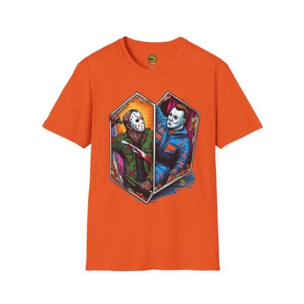 Jason & Michael Funny Halloween T-Shirt | Michael Myers Vintage Tee - Image 17