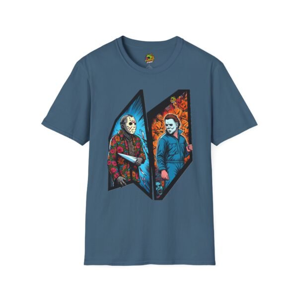 Jason Voorhees & Michael Myers Funny Halloween Shirt - Image 37