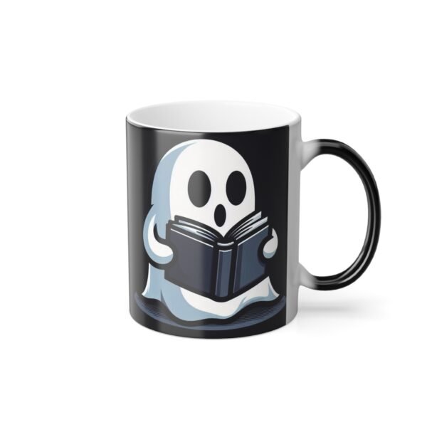 Spooky Vibes Ghost Mug - Ideal Halloween Coffee Mug, Teacher Gift, and Halloween Decor for Book Lovers - Image 4