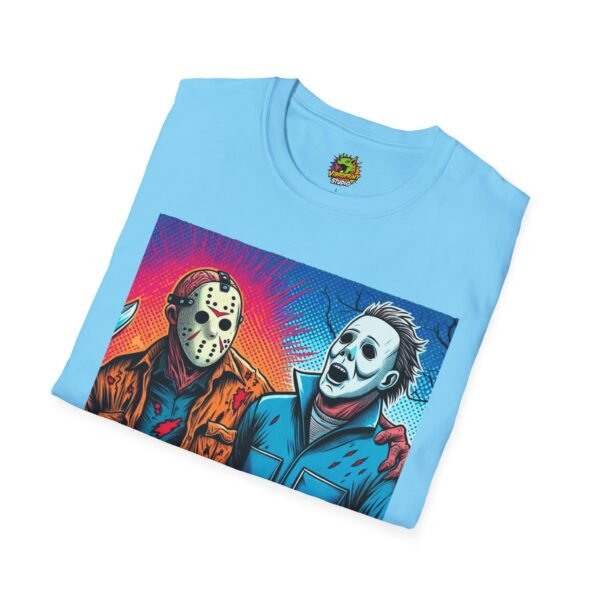 Jason Voorhees & Michael Myers Shirt | Funny Vintage Halloween Tee - Image 36
