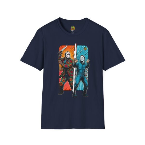 Jason Voorhees & Michael Myers Funny Horror Tee | Halloween Shirt - Image 49