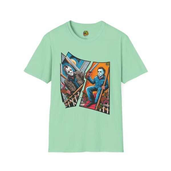 Michael Myers Vintage Shirt | Jason & Michael Halloween Picnic Tee - Image 25