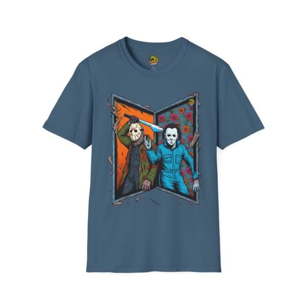 Jason Voorhees & Michael Myers T-Shirt | Funny Horror Tee - Image 37