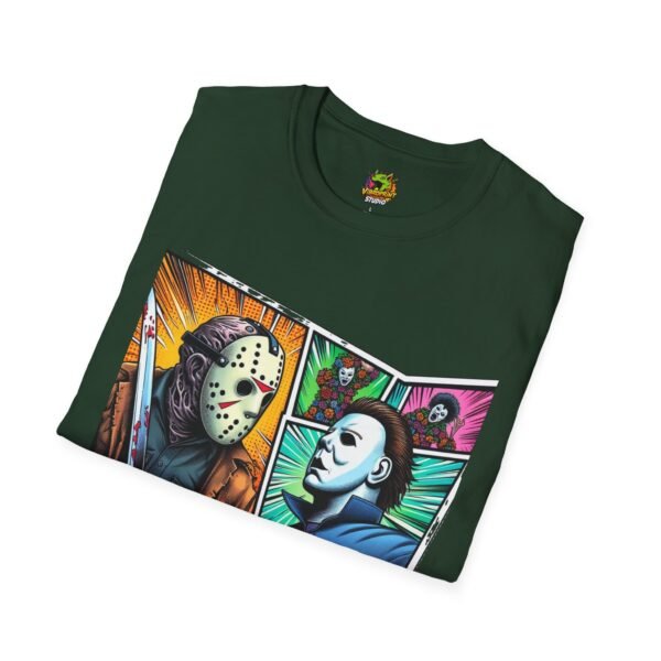Jason Voorhees & Michael Myers Shirt | Funny Vintage Halloween Tee - Image 32