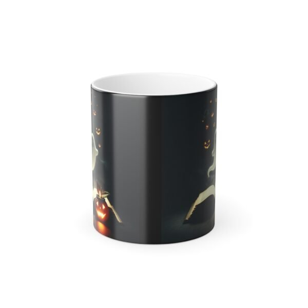 Spooky Bookish Ghost Halloween Mug - Halloween Decor, Teacher Halloween Gift, and Cute Halloween Party Accessory