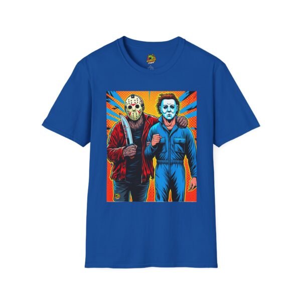Jason Voorhees & Michael Myers Shirt | Funny Halloween Horror Tee - Image 41