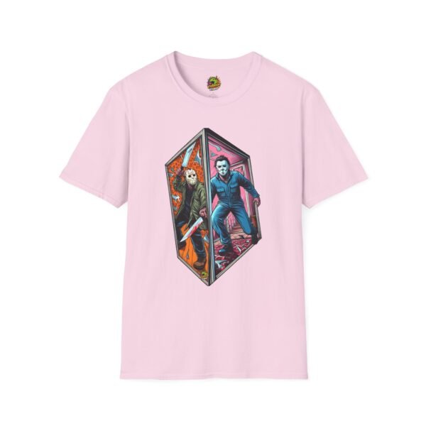 Jason & Michael Myers Funny Halloween Shirt | Vintage Horror Tee - Image 57