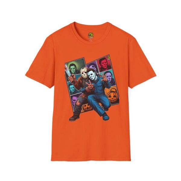 Jason Voorhees & Michael Myers Funny Shirt | Halloween Picnic Tee - Image 17