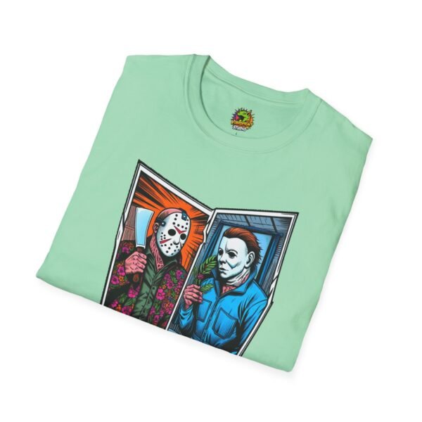 Jason Voorhees & Michael Myers Shirt | Funny Halloween Horror Tee - Image 28