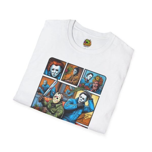 Jason Voorhees & Michael Myers Funny Shirt | Halloween Horror Tee - Image 4