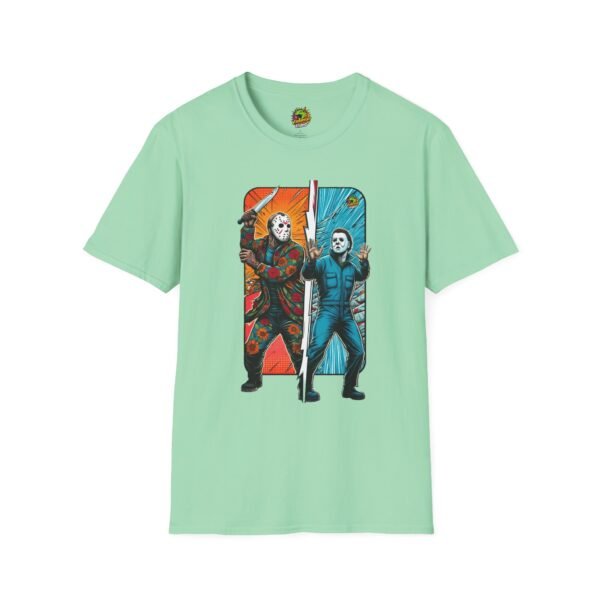 Jason Voorhees & Michael Myers Funny Horror Tee | Halloween Shirt - Image 25
