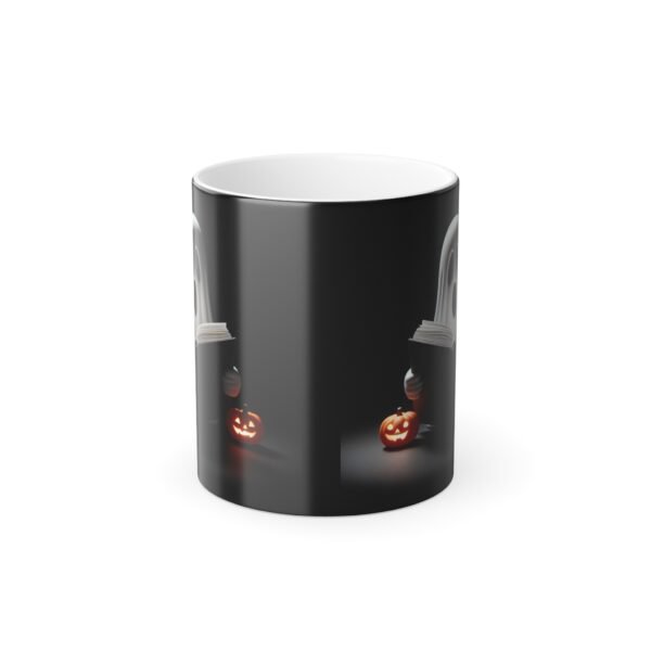 Reading Book Ghost Mug - Perfect for Spooky Vibes, Halloween Gifts, Teacher Mug, and Halloween Decor