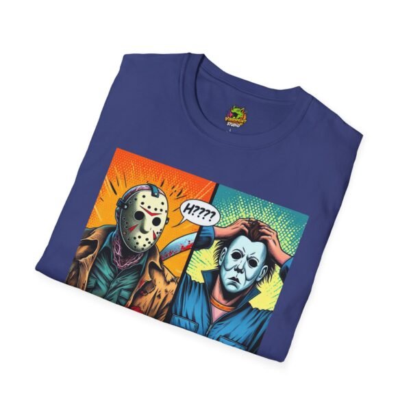 Jason Voorhees & Michael Myers Shirt | Funny Halloween Picnic Tee - Image 48