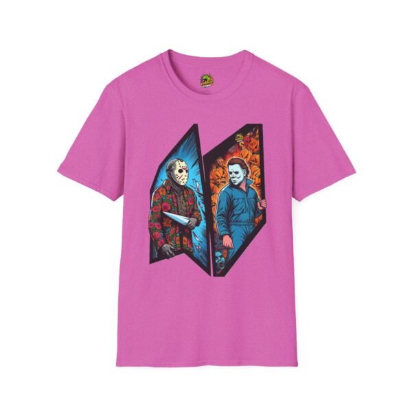 Jason Voorhees & Michael Myers Funny Halloween Shirt - Image 61