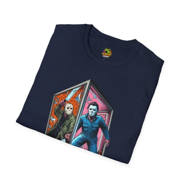 Jason & Michael Myers Funny Halloween Shirt | Vintage Horror Tee - Image 52