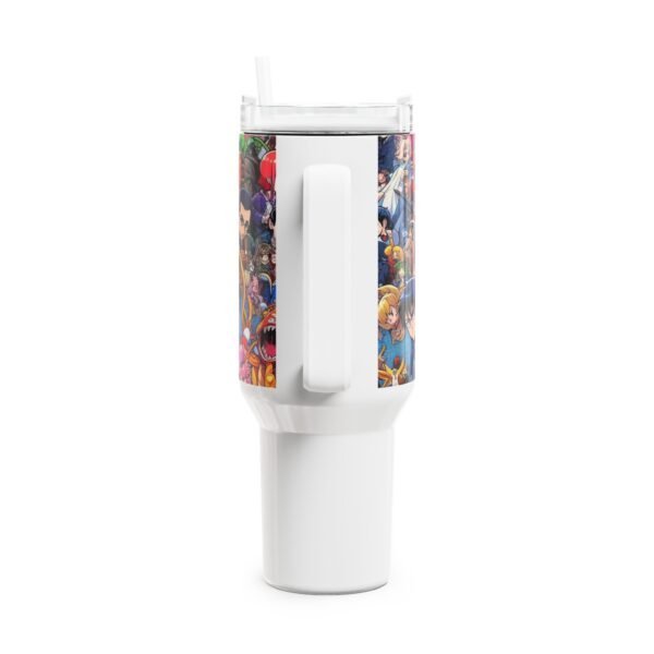 Stanley Tumbler | Anime Geek Drinkware for Gamers | Colorful Cartoon Tumbler - Image 3