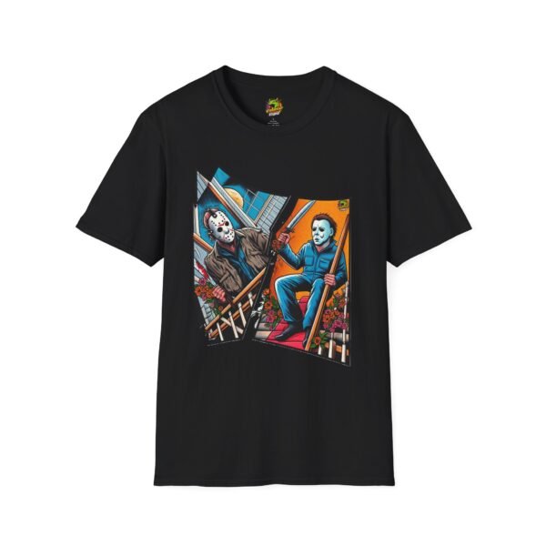 Michael Myers Vintage Shirt | Jason & Michael Halloween Picnic Tee - Image 5