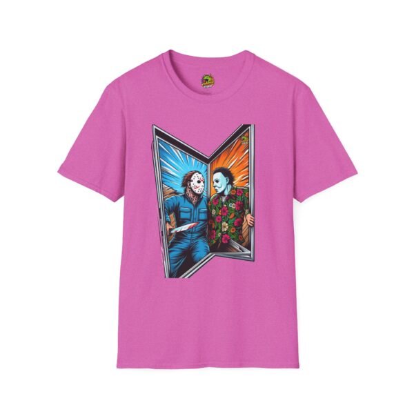 Funny Michael Myers Shirt | Jason Voorhees and Michael Halloween Tee - Image 61