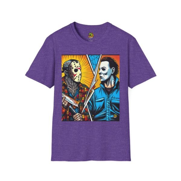 Jason & Michael Halloween Shirt | Funny Vintage Horror Tee - Image 53