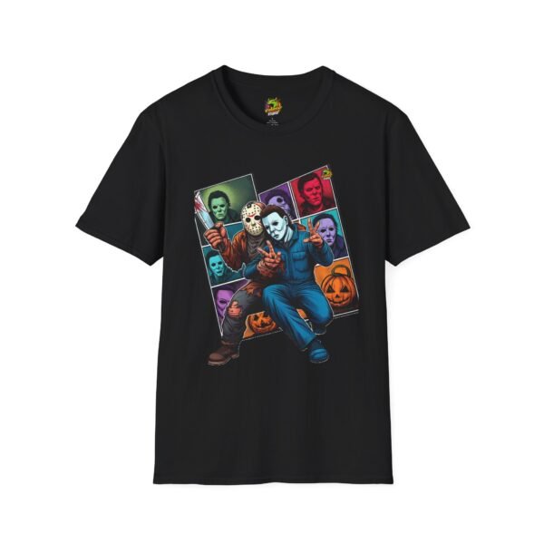 Jason Voorhees & Michael Myers Funny Shirt | Halloween Picnic Tee - Image 5