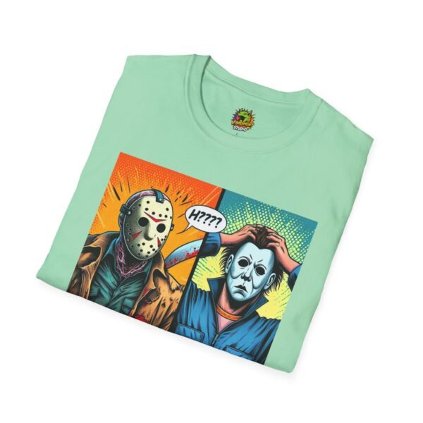 Jason Voorhees & Michael Myers Shirt | Funny Halloween Picnic Tee - Image 28