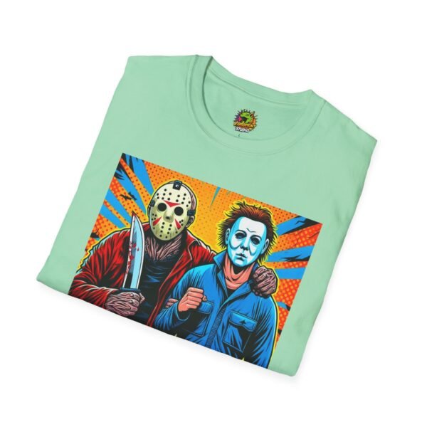 Jason Voorhees & Michael Myers Shirt | Funny Halloween Horror Tee - Image 28