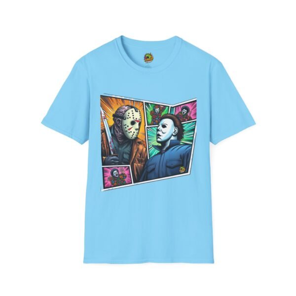 Jason Voorhees & Michael Myers Shirt | Funny Vintage Halloween Tee - Image 33