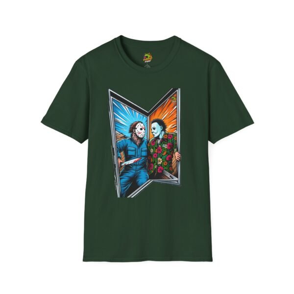 Funny Michael Myers Shirt | Jason Voorhees and Michael Halloween Tee - Image 29