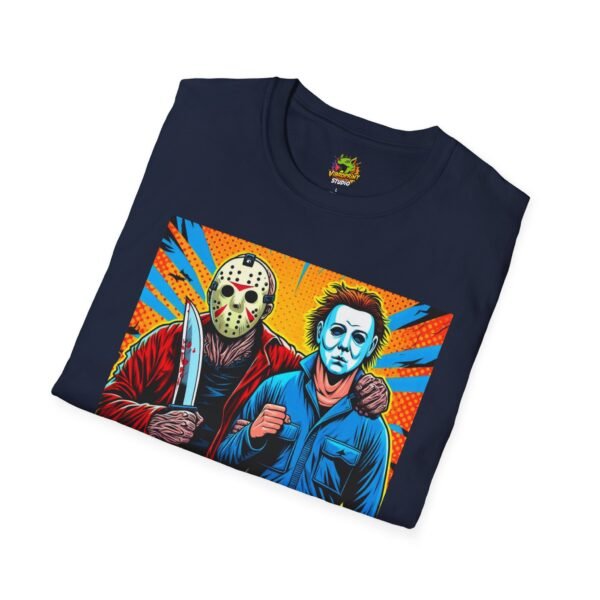 Jason Voorhees & Michael Myers Shirt | Funny Halloween Horror Tee - Image 52