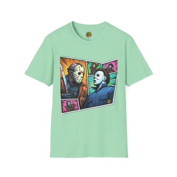 Jason Voorhees & Michael Myers Shirt | Funny Vintage Halloween Tee - Image 25