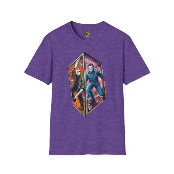 Jason & Michael Myers Funny Halloween Shirt | Vintage Horror Tee - Image 53