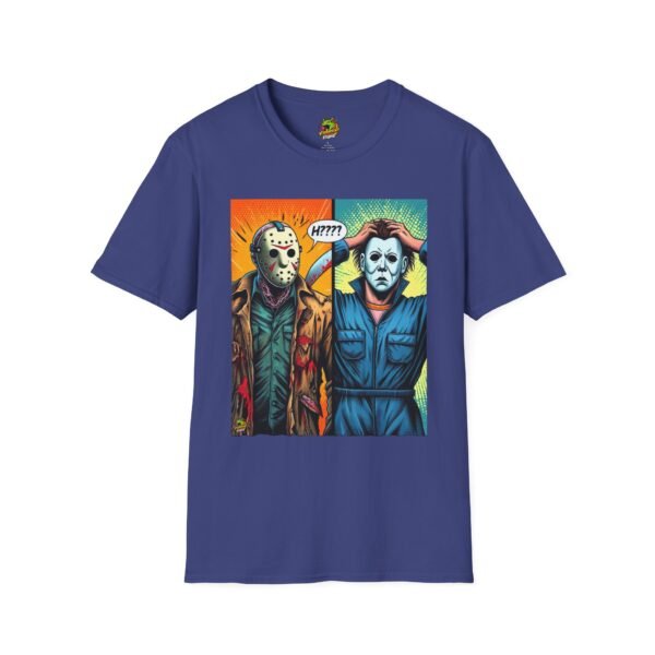 Jason Voorhees & Michael Myers Shirt | Funny Halloween Picnic Tee - Image 45