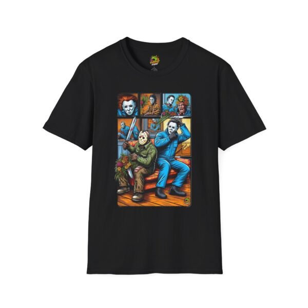 Jason Voorhees & Michael Myers Funny Shirt | Halloween Horror Tee - Image 5