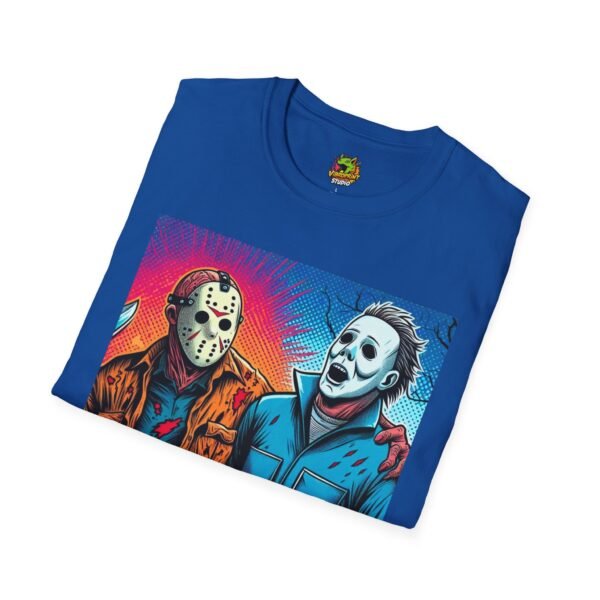 Jason Voorhees & Michael Myers Shirt | Funny Vintage Halloween Tee - Image 44