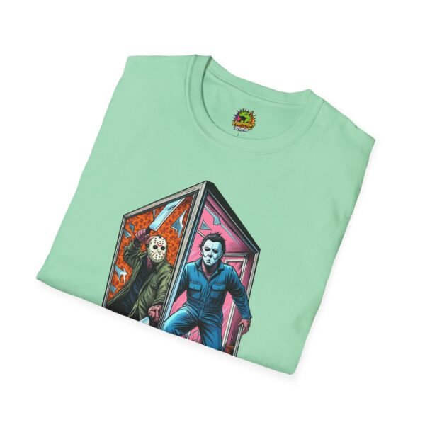 Jason & Michael Myers Funny Halloween Shirt | Vintage Horror Tee - Image 28